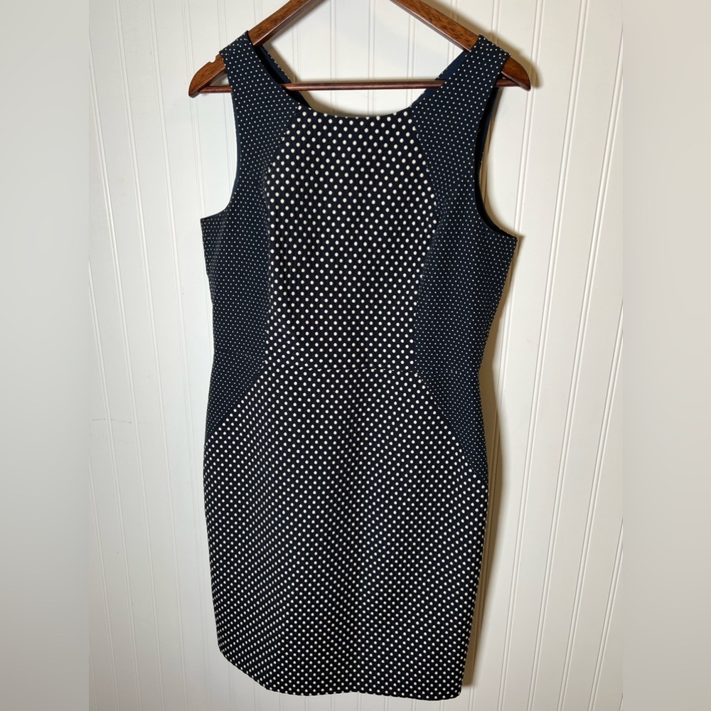 Banana Republic Black and White Polka Dot Sheath Dress